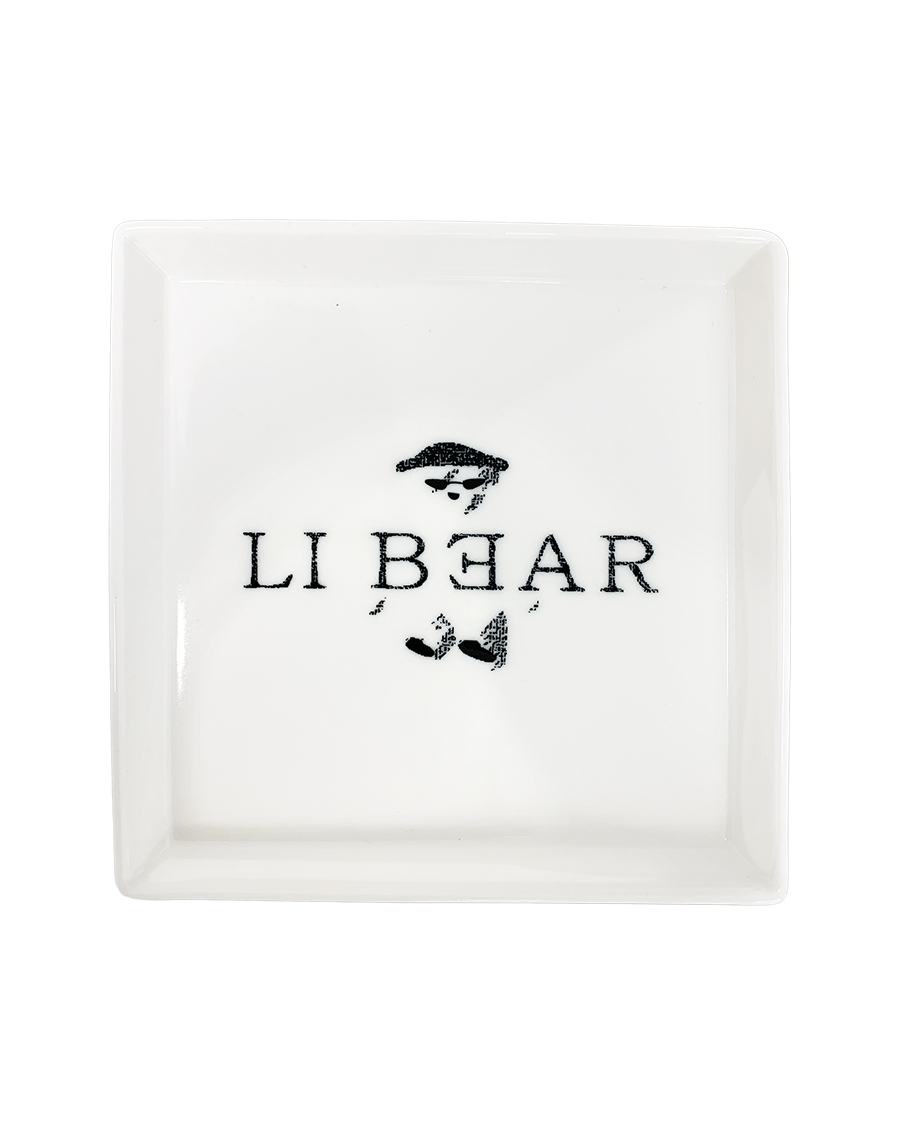 LI BEAR . paradise_ square plate