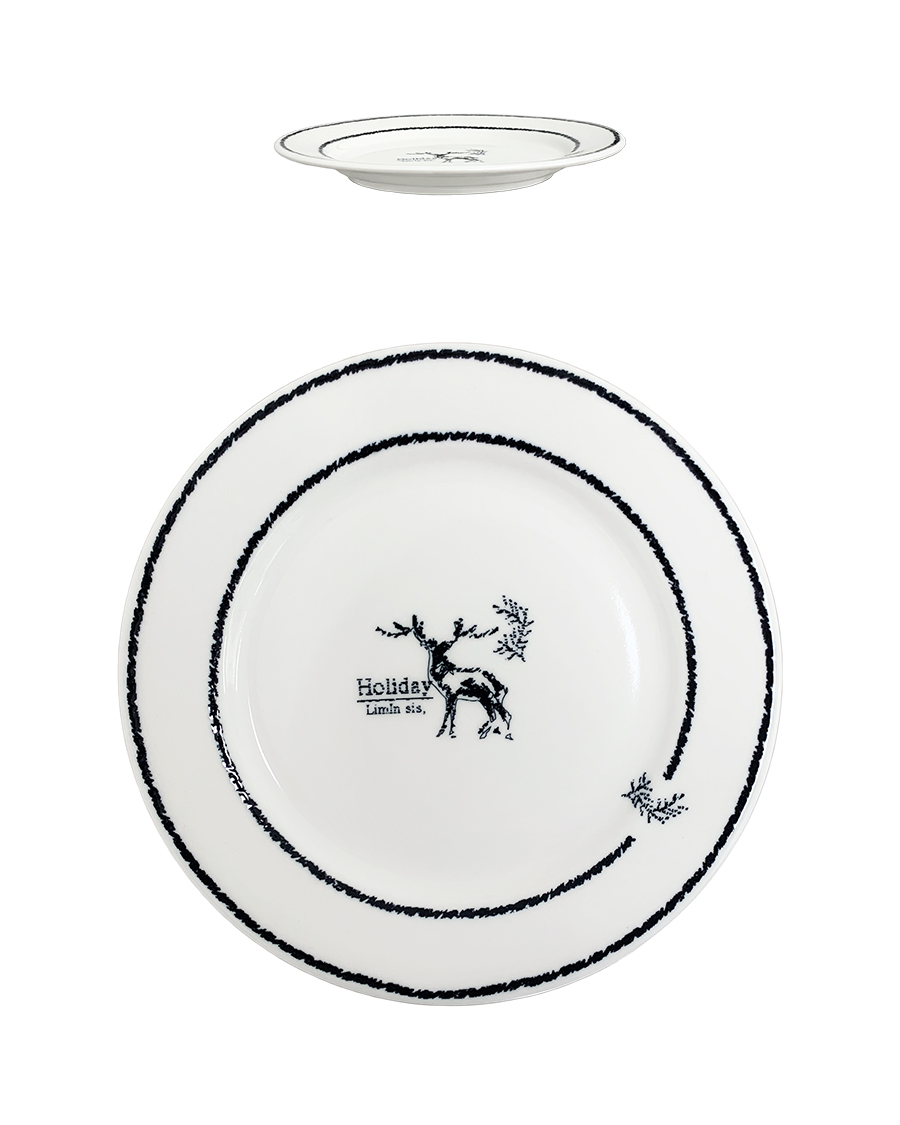 Holiday.m _ a reindeer plate