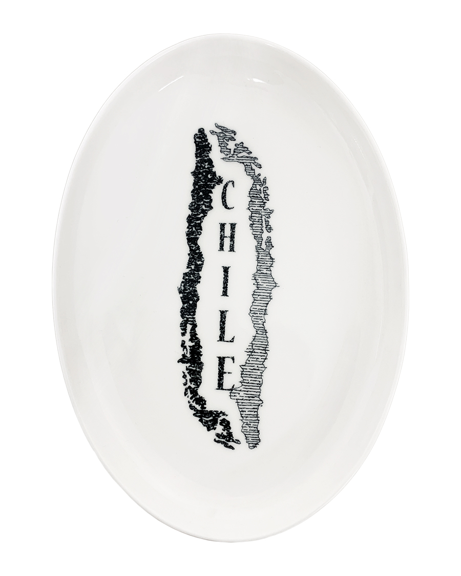 CORK _ chile oblong plate