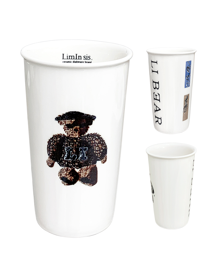 LI BEAR . paradise _ long ice cup brown